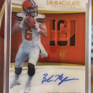 Baker Mayfield 1/1 2022 Panini Honors/2018 Immaculate RPA