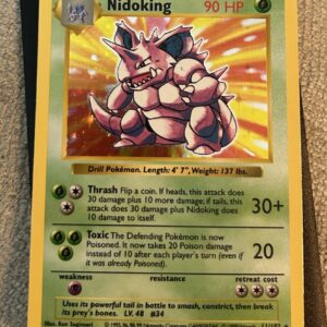Nidoking #11/102 Shadowless Holo MP Unlimited