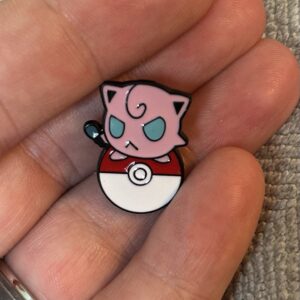 (Angry) Jigglypuff Enamel Pokemon Pin 1”