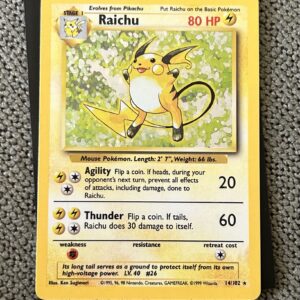 Raichu Unlimited Holo LP-MP #14/102